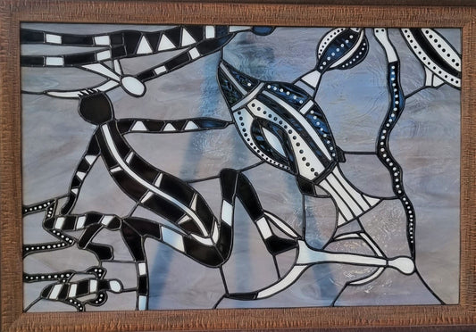 Grey harmony tells the story of living in harmony with nature, a way of life that has sustained generations since the beginning of time , only taking from the earth what is required so all species could flourish in the richness and life cycles for future generations.